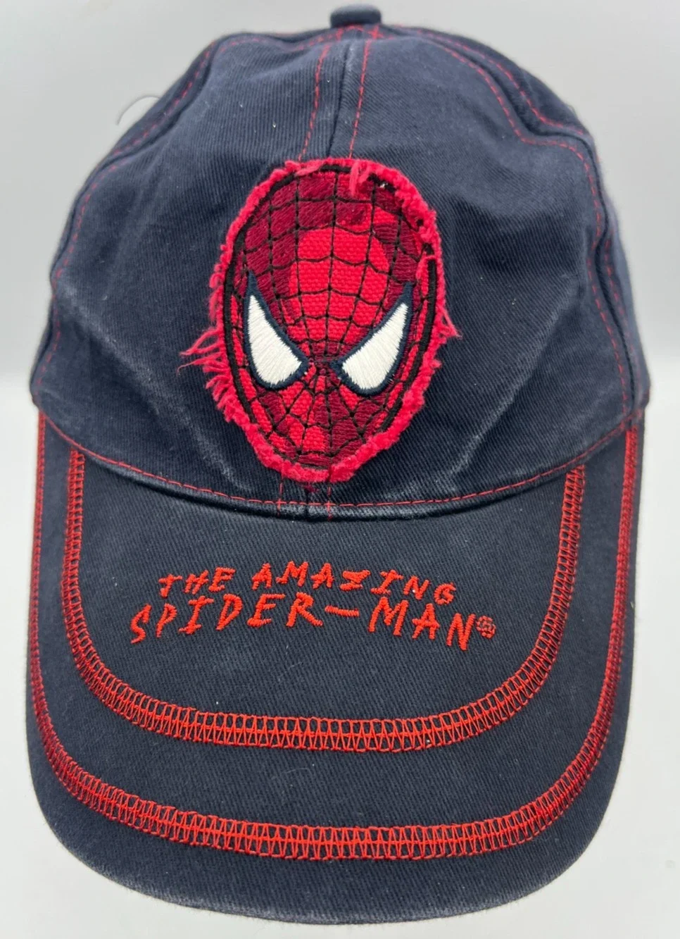 Marvel Spider-Man Kids Baseball Cap Navy Red Embroidered Adjustable Hat